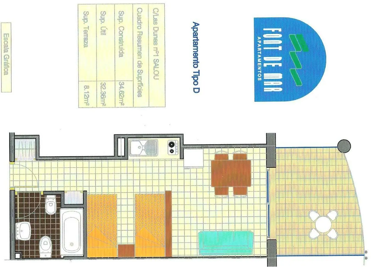 Apartmán Font De Mar Playa Salou 0*,  Španělsko